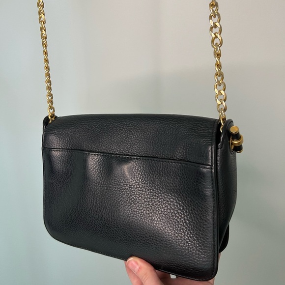 Tory Burch Chelsea Crossbody Black Leather - Picture 11 of 12